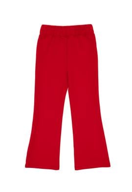 Kız Çocuk Kırmızı Yüksek Bel Flare Eşofman Altı - 50306283046