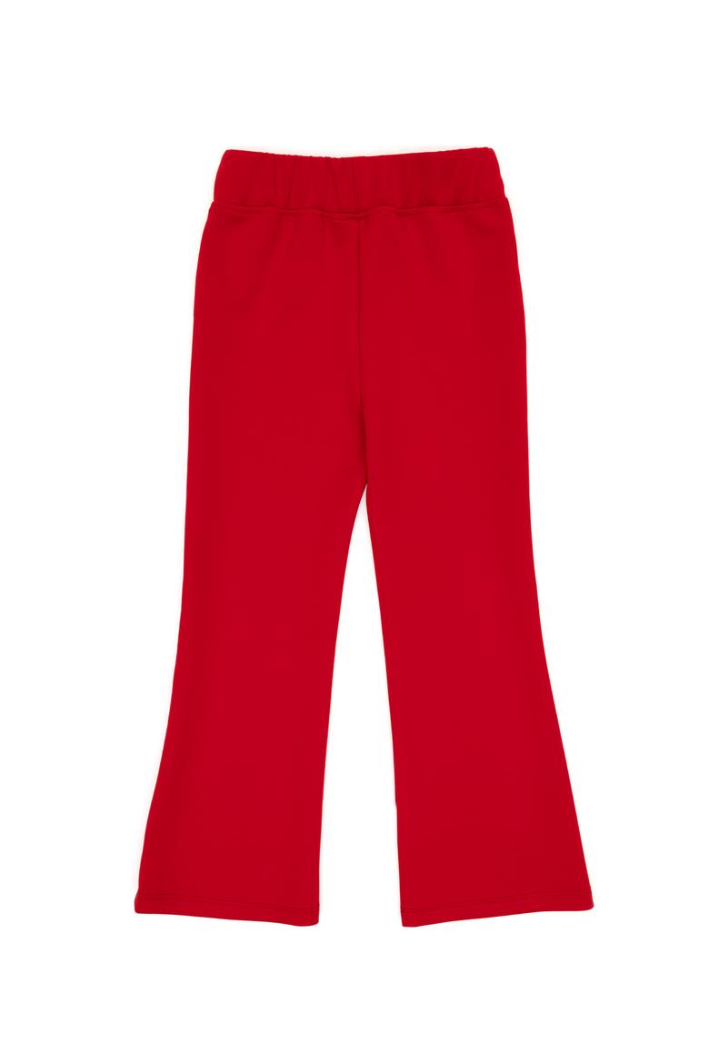 Kız Çocuk Kırmızı Yüksek Bel Flare Eşofman Altı - 50306283046