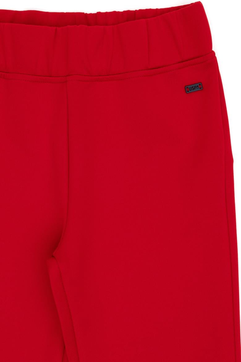 Kız Çocuk Kırmızı Yüksek Bel Flare Eşofman Altı - 50306283046