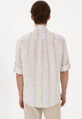 Erkek Beyaz Uzun Kollu Gömlek - 50306289009