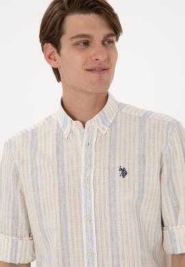 Erkek Beyaz Uzun Kollu Gömlek - 50306289009