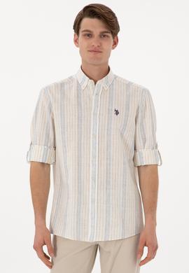 Erkek Beyaz Uzun Kollu Gömlek - 50306289009