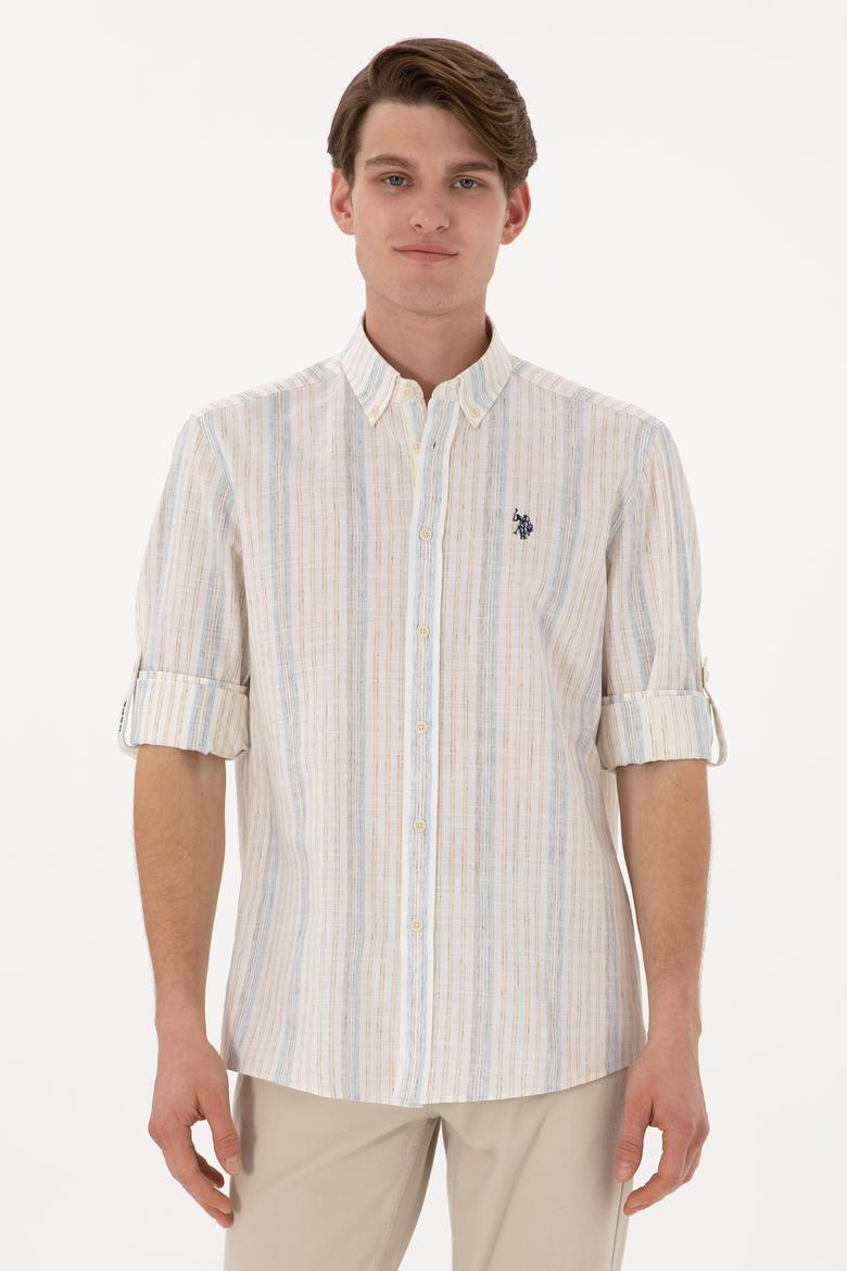 Erkek Beyaz Uzun Kollu Gömlek