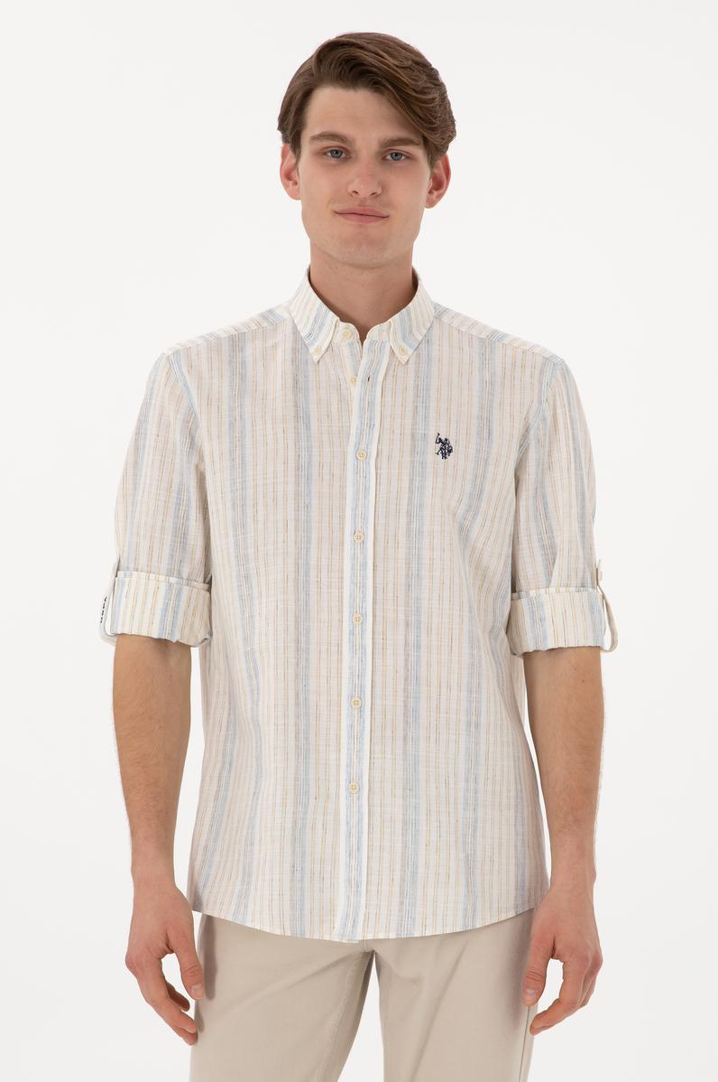 Erkek Beyaz Uzun Kollu Gömlek