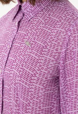 Kadın Mor Uzun Kollu Gömlek - 50306433021