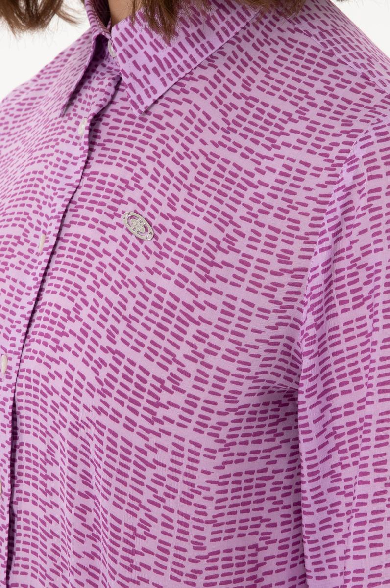 Kadın Mor Uzun Kollu Gömlek