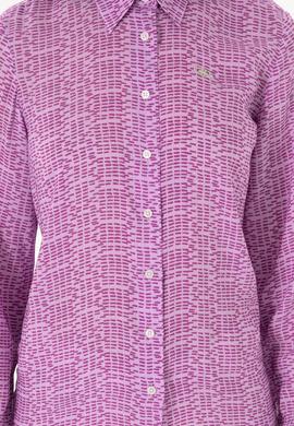 Kadın Mor Uzun Kollu Gömlek - 50306433021