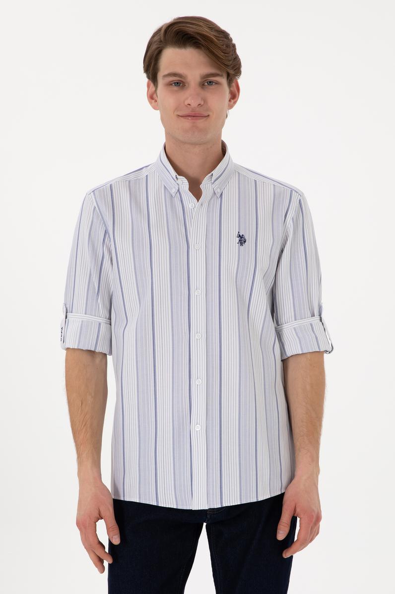 Erkek Lacivert Uzun Kollu Gömlek