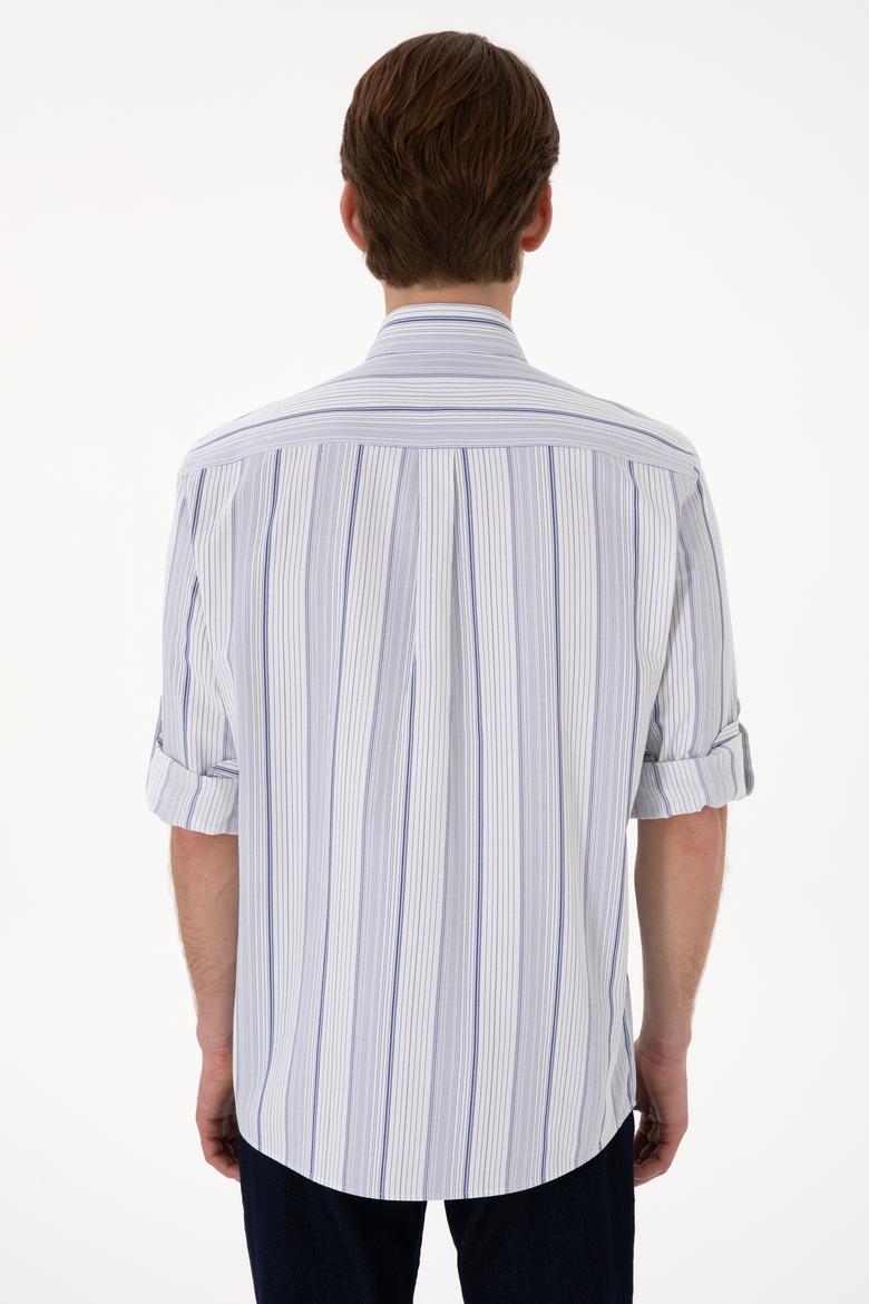 Erkek Lacivert Uzun Kollu Gömlek - 50306352006