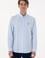 Erkek Çizgili Mavi Uzun Kollu Gömlek