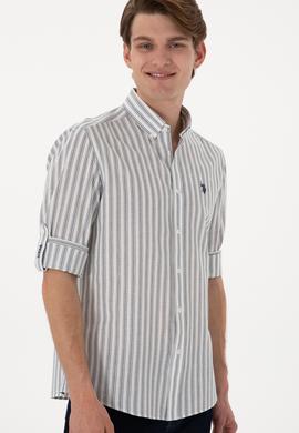 Erkek Beyaz Uzun Kollu Gömlek - 50306349005