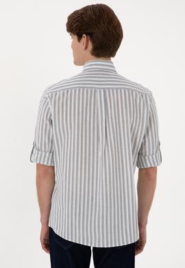 Erkek Beyaz Uzun Kollu Gömlek - 50306349005