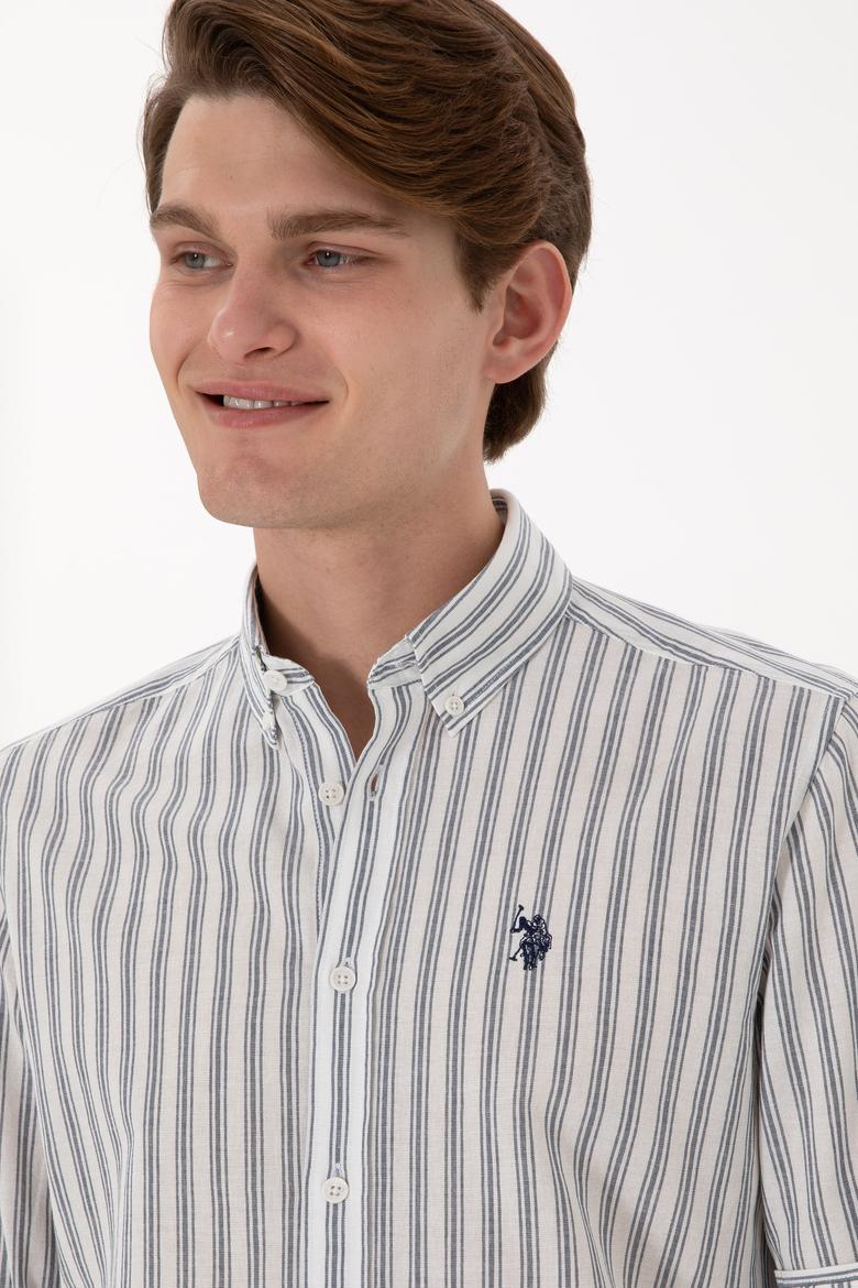 Erkek Beyaz Uzun Kollu Gömlek - 50306349005