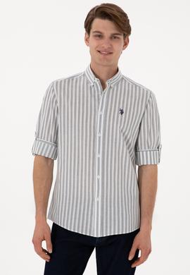 Erkek Beyaz Uzun Kollu Gömlek - 50306349005