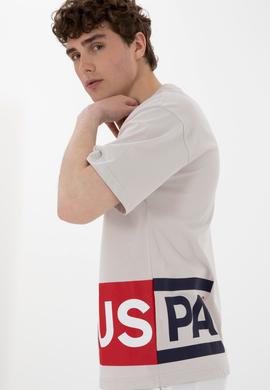 Erkek Comfort Fit Bisiklet Yaka Açık Gri Tişört - 50306879034