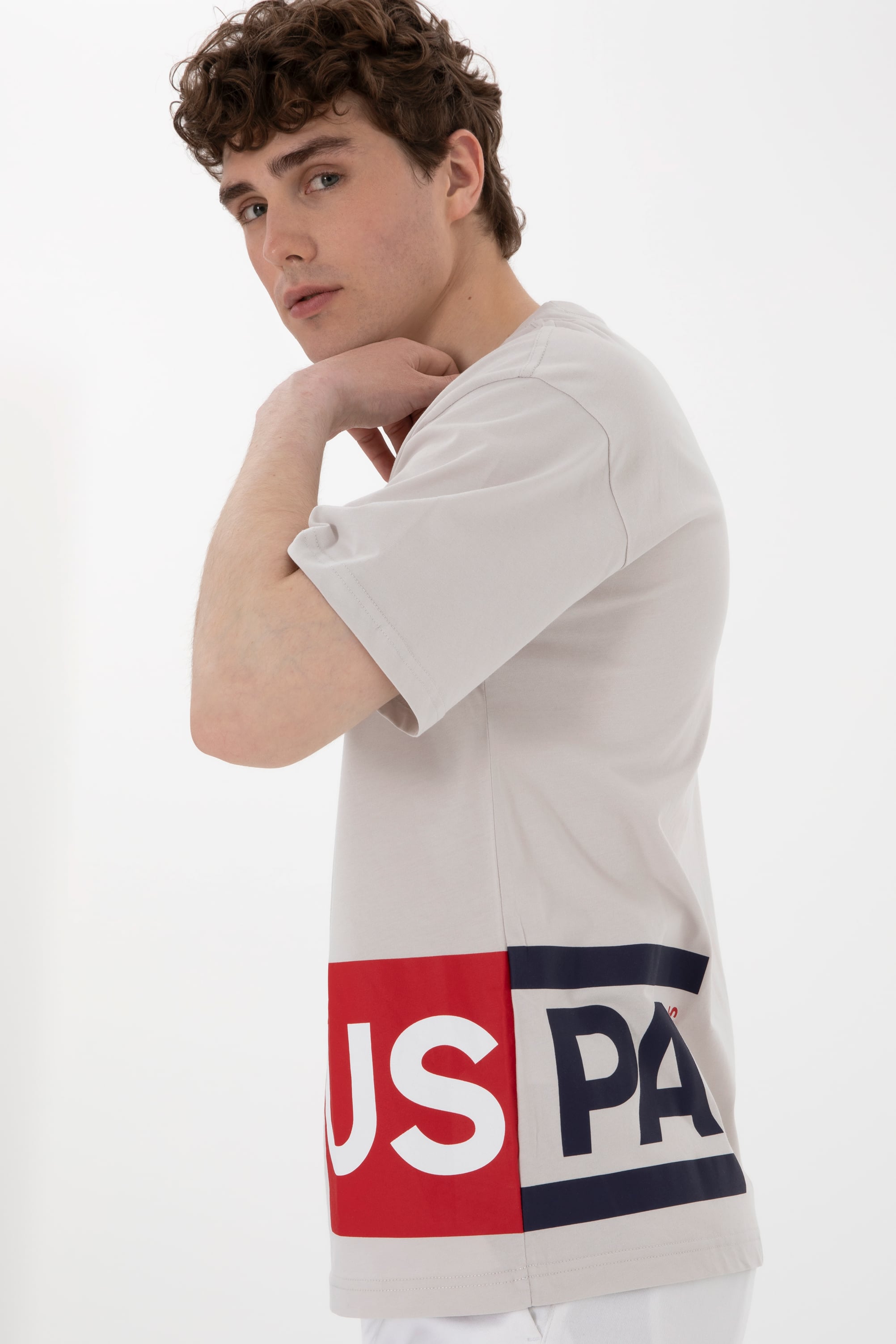 تی شرت یقه گرد ریلکس مردانه یو اس پولو | U.S. Polo Assn. - تصویر 3