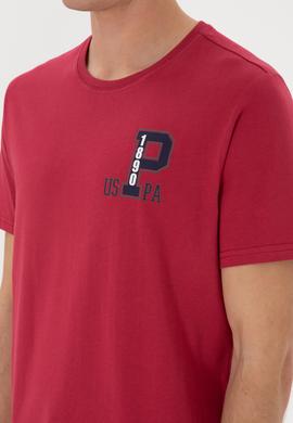 Erkek Regular Fit Bisiklet Yaka Vişne Tişört - 50306897100