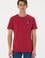 Erkek Regular Fit Bisiklet Yaka Vişne Tişört