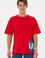 Erkek Comfort Fit Bisiklet Yaka Kırmızı Tişört
