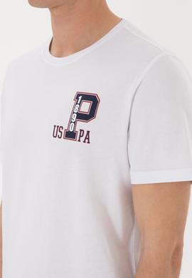 Erkek Regular Fit Bisiklet Yaka Beyaz Tişört - 50306897020