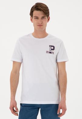 Erkek Regular Fit Bisiklet Yaka Beyaz Tişört - 50306897020