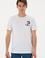 Erkek Regular Fit Bisiklet Yaka Beyaz Tişört