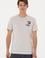 Erkek Regular Fit Bisiklet Yaka Açık Gri Tişört