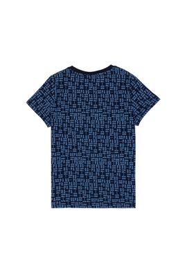 Erkek Çocuk Açık Lacivert Bisiklet Yaka Tişört - 50307144010