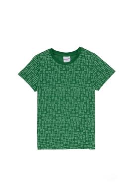 Erkek Çocuk Yeşil Bisiklet Yaka Tişört - 50307144019