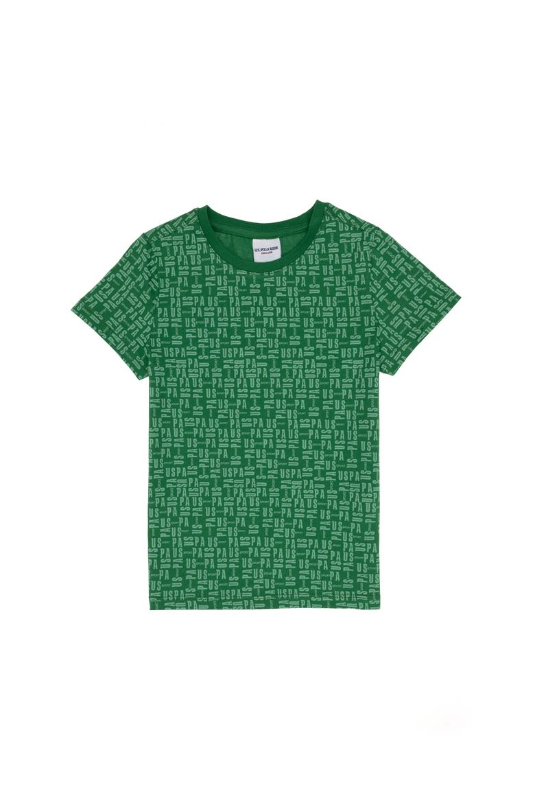 Erkek Çocuk Yeşil Bisiklet Yaka Tişört