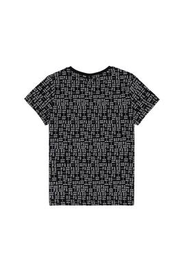 Erkek Çocuk Siyah Bisiklet Yaka Tişört - 50307144026