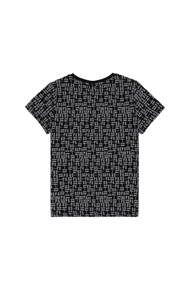 Erkek Çocuk Siyah Bisiklet Yaka Tişört - 50307144026