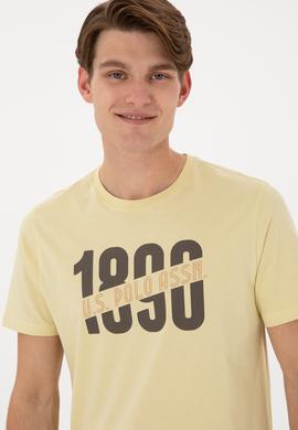 Erkek Regular Fit Bisiklet Yaka Açık Haki Tişört - 50306922026