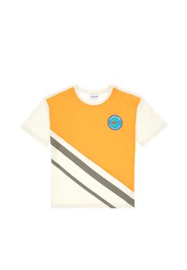 Erkek Çocuk Turuncu Comfort Bisiklet Yaka Tişört - 50307155024