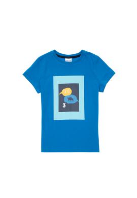 Erkek Çocuk Kobalt Bisiklet Yaka Tişört - 50307152001