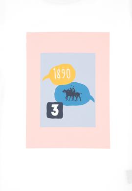 Erkek Çocuk Beyaz Bisiklet Yaka Tişört - 50307152019