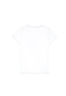 Erkek Çocuk Beyaz Bisiklet Yaka Tişört - 50307152019