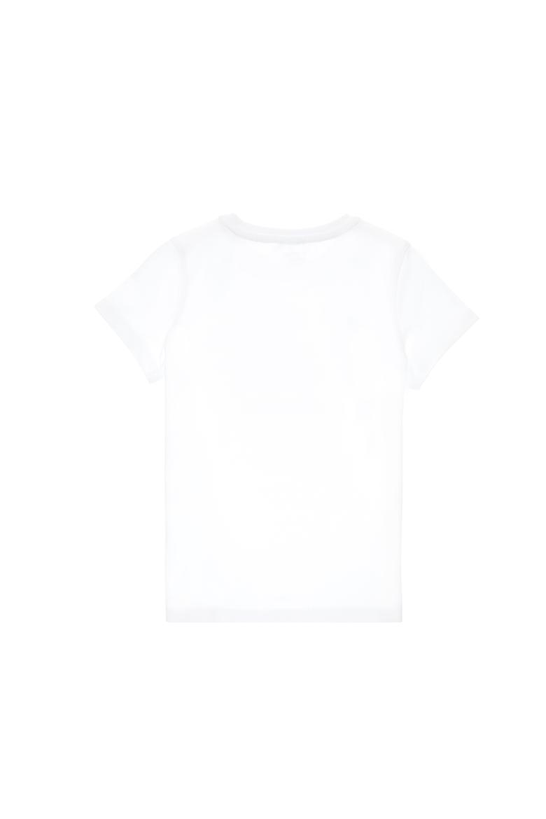 Erkek Çocuk Beyaz Bisiklet Yaka Tişört - 50307152019