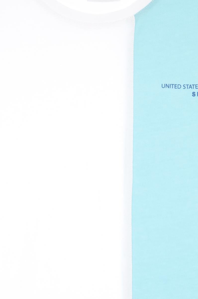 Erkek Çocuk Beyaz Oversize Bisiklet Yaka Tişört