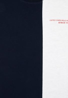 Erkek Çocuk Lacivert Oversize Bisiklet Yaka Tişört - 50307163014