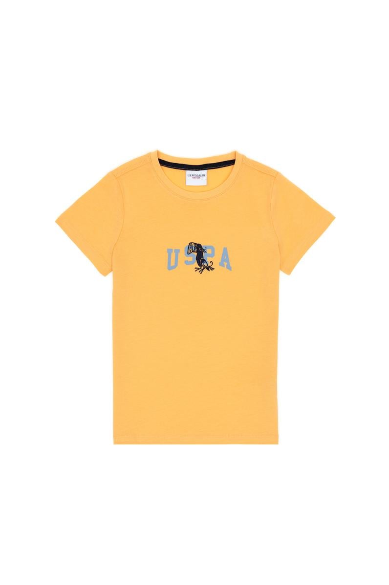 Erkek Çocuk Kavun Bisiklet Yaka Tişört