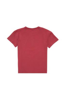 Erkek Çocuk Vişne Oversize Bisiklet Yaka Tişört - 50307173023