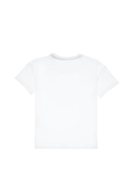 Erkek Çocuk Beyaz Oversize Bisiklet Yaka Tişört - 50307173004