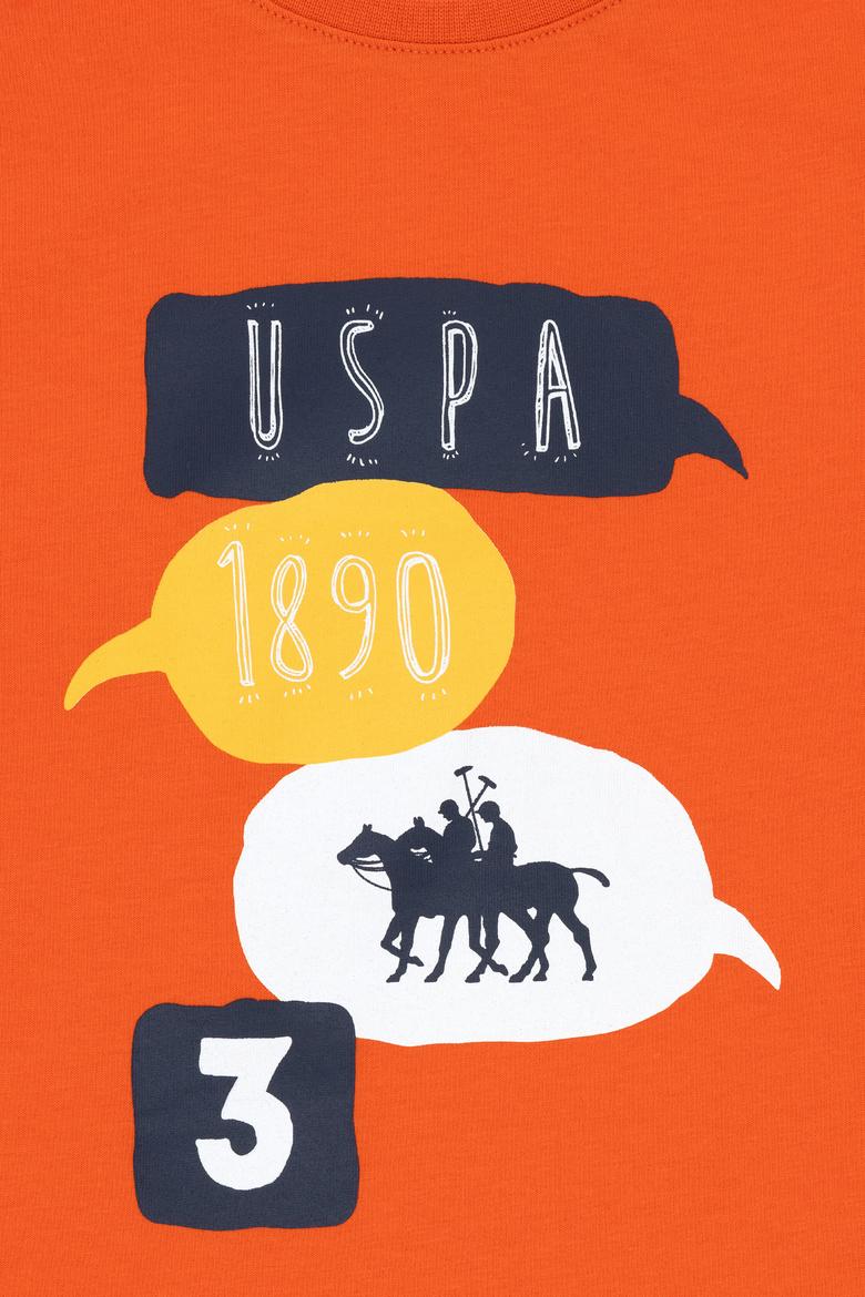 Erkek Çocuk Nar Çiçeği Kolsuz Bisiklet Yaka Tişört - 50307168026