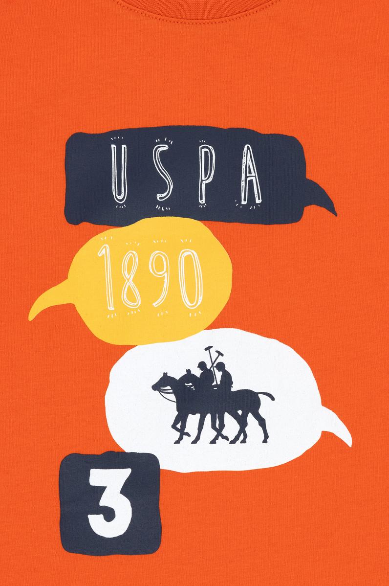 Erkek Çocuk Nar Çiçeği Kolsuz Bisiklet Yaka Tişört