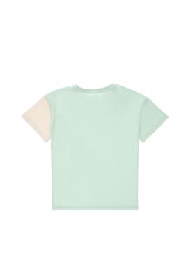 Erkek Çocuk Mint Oversize Bisikelt Yaka Tişört - 50307163091