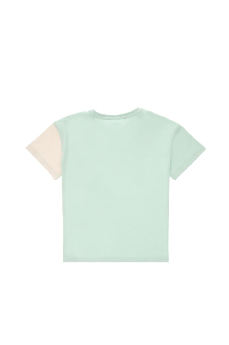 Erkek Çocuk Mint Oversize Bisikelt Yaka Tişört