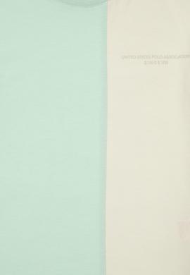 Erkek Çocuk Mint Oversize Bisikelt Yaka Tişört - 50307163091