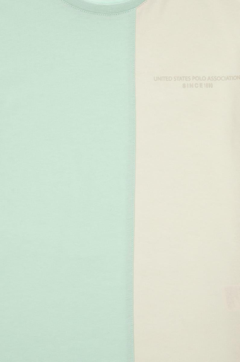 Erkek Çocuk Mint Oversize Bisikelt Yaka Tişört