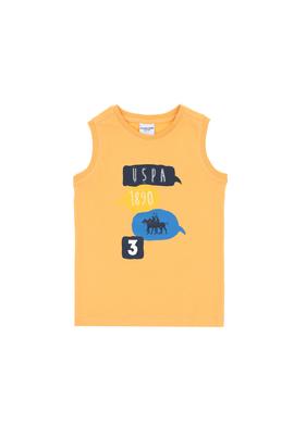 Erkek Çocuk Kavun Kolsuz Bisiklet Yaka Tişört - 50307168015